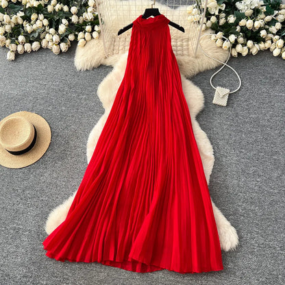 Women's Sleeveless High Waist Maxi Dress