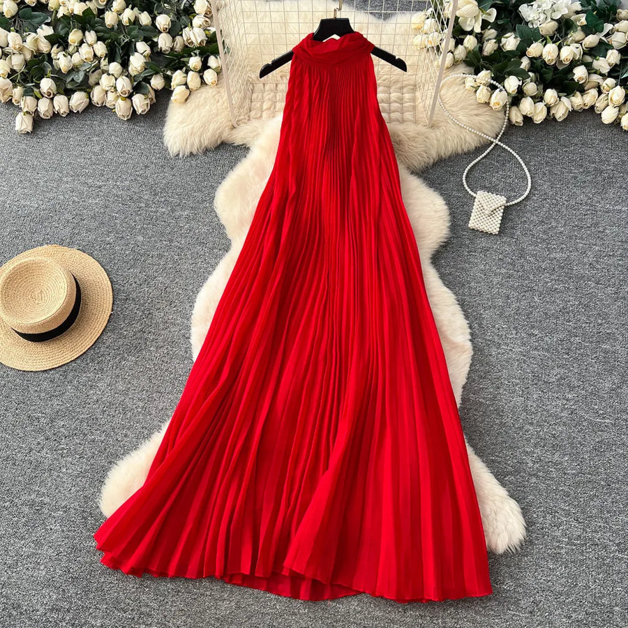 Women's Sleeveless High Waist Maxi Dress