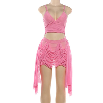 Joskaa Mesh Ruched Cutout Bodycon Mini Dress - mini dress image 5