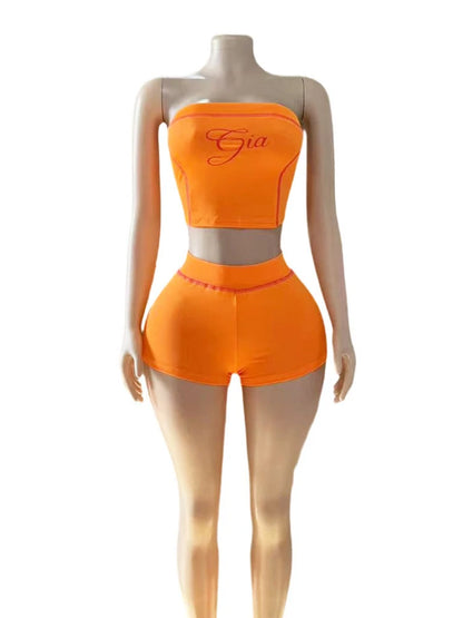 Joskaa Strapless Bodycon Two Piece Set - two piece set image 5