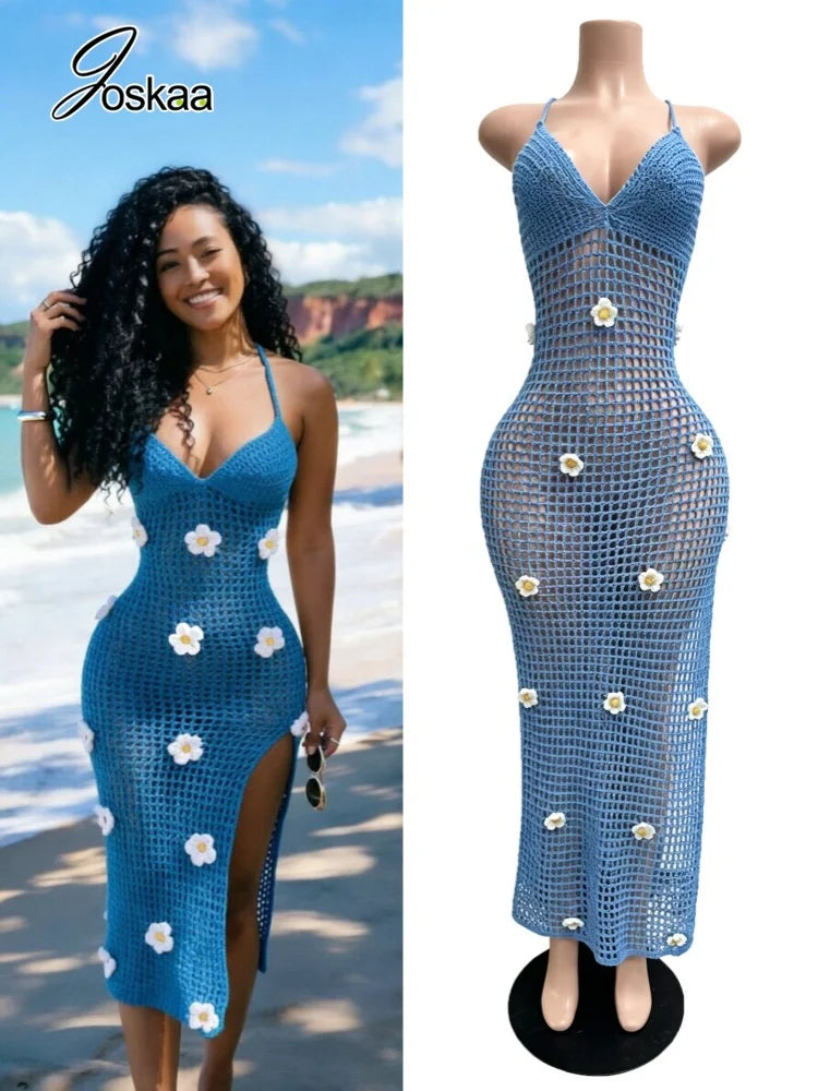 Women's Knit Backless Cutout Ribbed Maxi Dress – Women's Fashion Wholesale – Front View