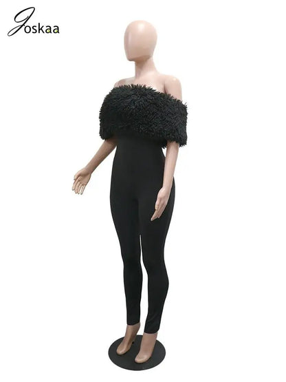 Women's Backless Strapless Bodycon Romper Black – Back View