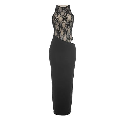 Women's Lace Sleeveless Bodycon Maxi Dress - Additional View 7
