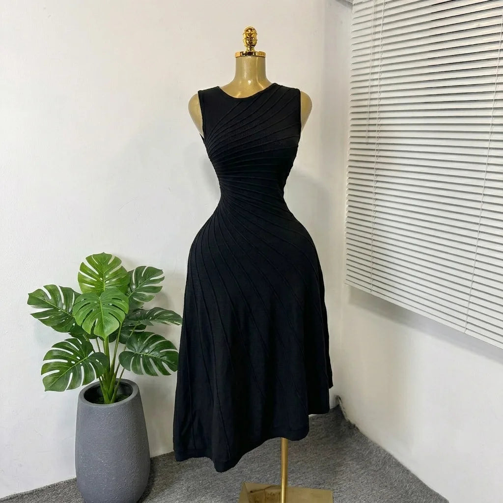 Women's Ribbed Knit Sleeveless Bodycon Dress - Additional View 10