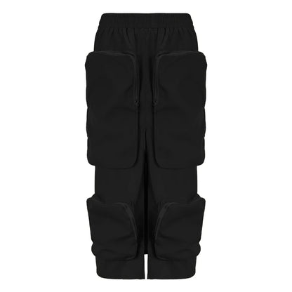 Women's High Waist Zip Harajuku Cargo Skirt