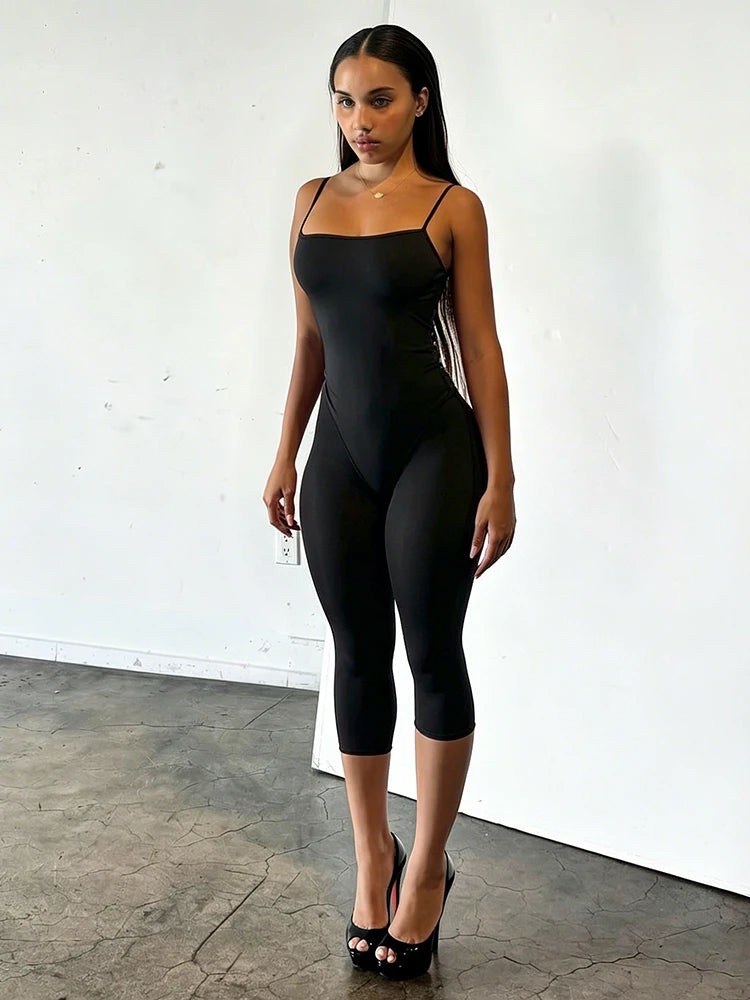 Wholesale Women's Backless Crop Bodycon Romper