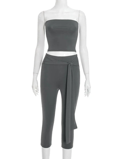 Joskaa Crop High Waist Two Piece Set - two piece set image 7