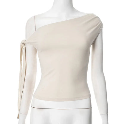 Women's Ruched Sleeveless Asymmetrical Solid Tshirt Top