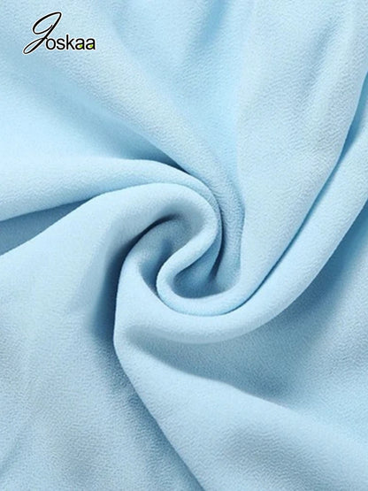 Women's Backless Halter Two Piece Set Chiffon - Detail View 5
