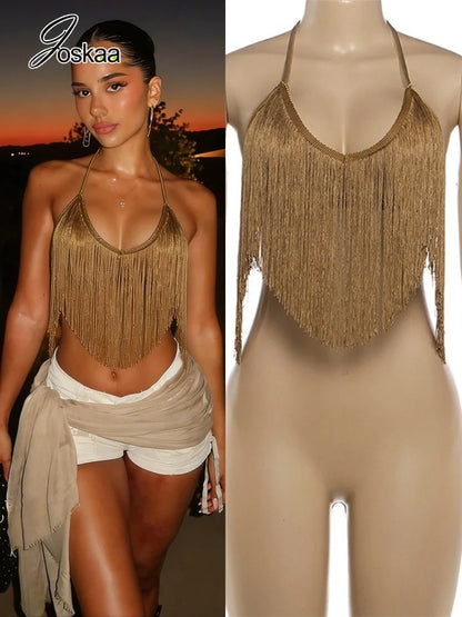 Women's Backless Halter Sleeveless Bikini Set – Women's Fashion Wholesale – Front View