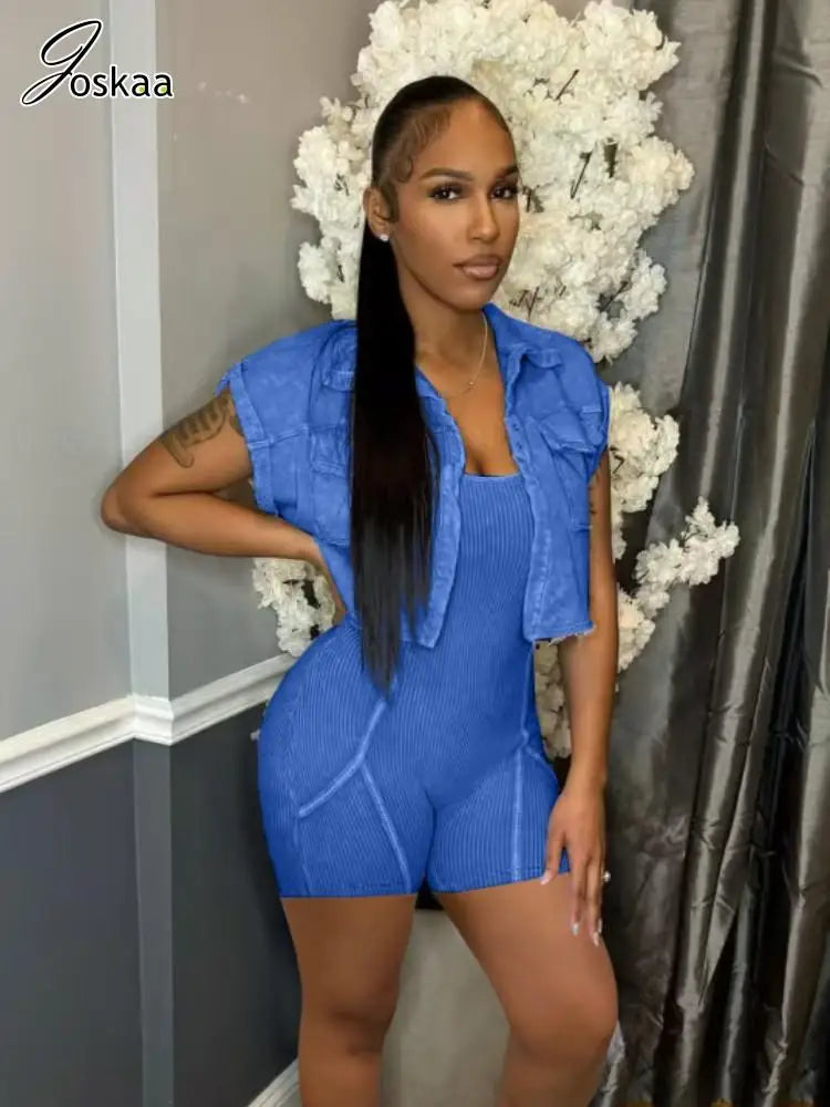 Women's Short Sleeve Sporty Lapel Shirt Two Piece Set Pink – Front View
