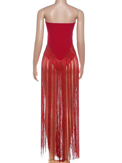 Joskaa Strapless Bodycon Bodysuit Valentines Day Bodysuits - bodysuit image 4