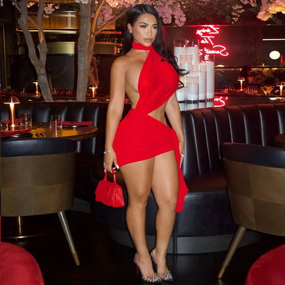 Wholesale Women's Backless Cutout Bodycon Dress