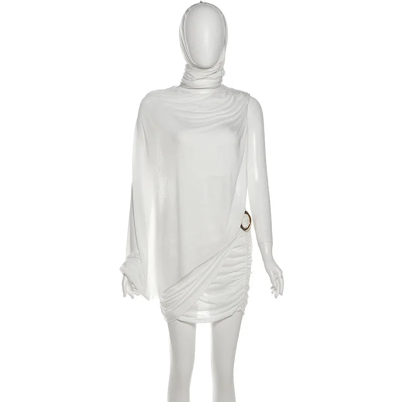 Women's Ruched Mini Scarf and One Two Piece Set