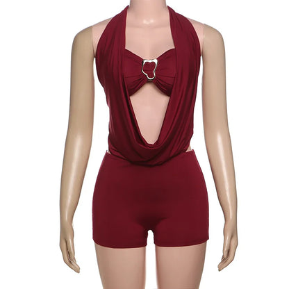 Wholesale Women's Halter Strapless Two Piece Set