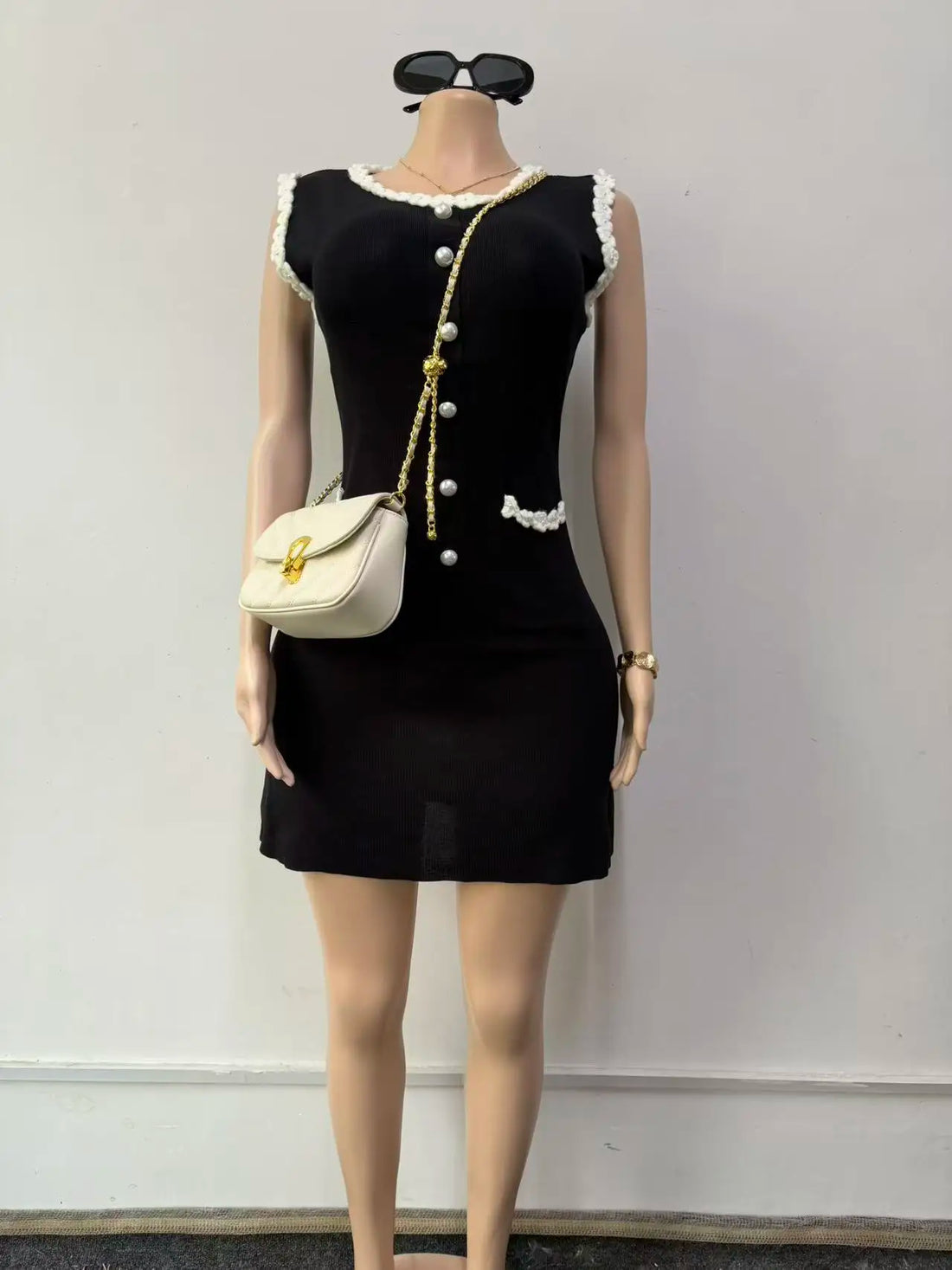 Joskaa Ribbed Knit Sleeveless Bodycon High Waist Dress - dress image 1