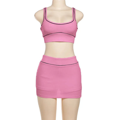 Wholesale Women's Knit Crop Ribbed Two Piece Set