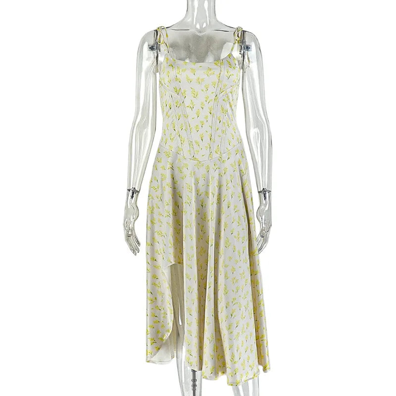 Joskaa Floral Print Backless Bodycon Dress - bodycon dress image 5
