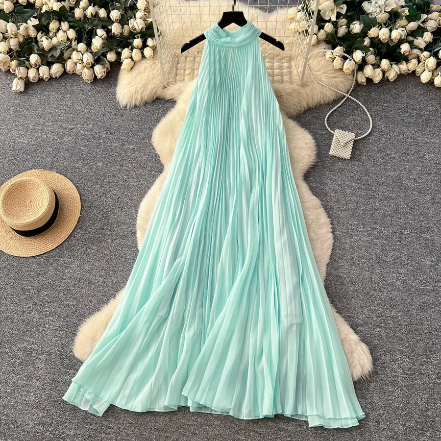 Women's Sleeveless High Waist Maxi Dress