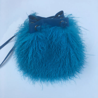 Wholesale Long Faux Fur Wool Shawl Accessory