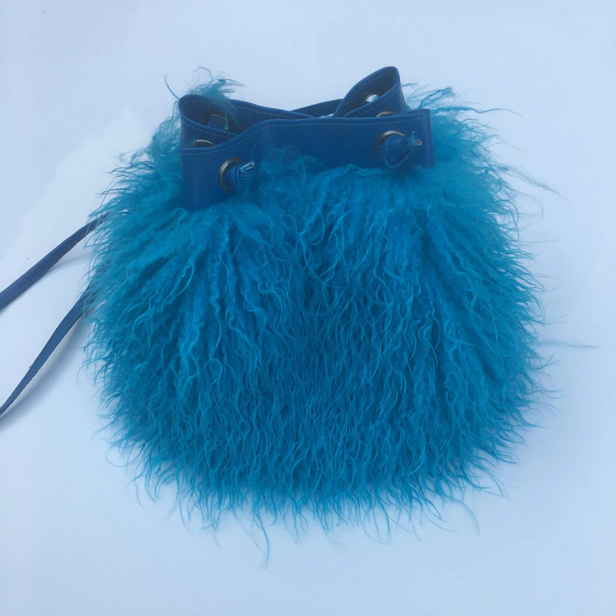 Wholesale Long Faux Fur Wool Shawl Accessory