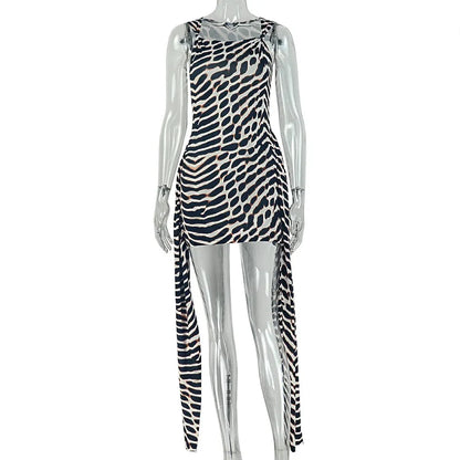 Joskaa Leopard Print Sleeveless Bodycon Mini Dress - mini dress image 5