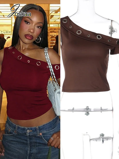 Wholesale Women's Sleeveless Solid Color One Top – Women's Fashion Wholesale – Front View