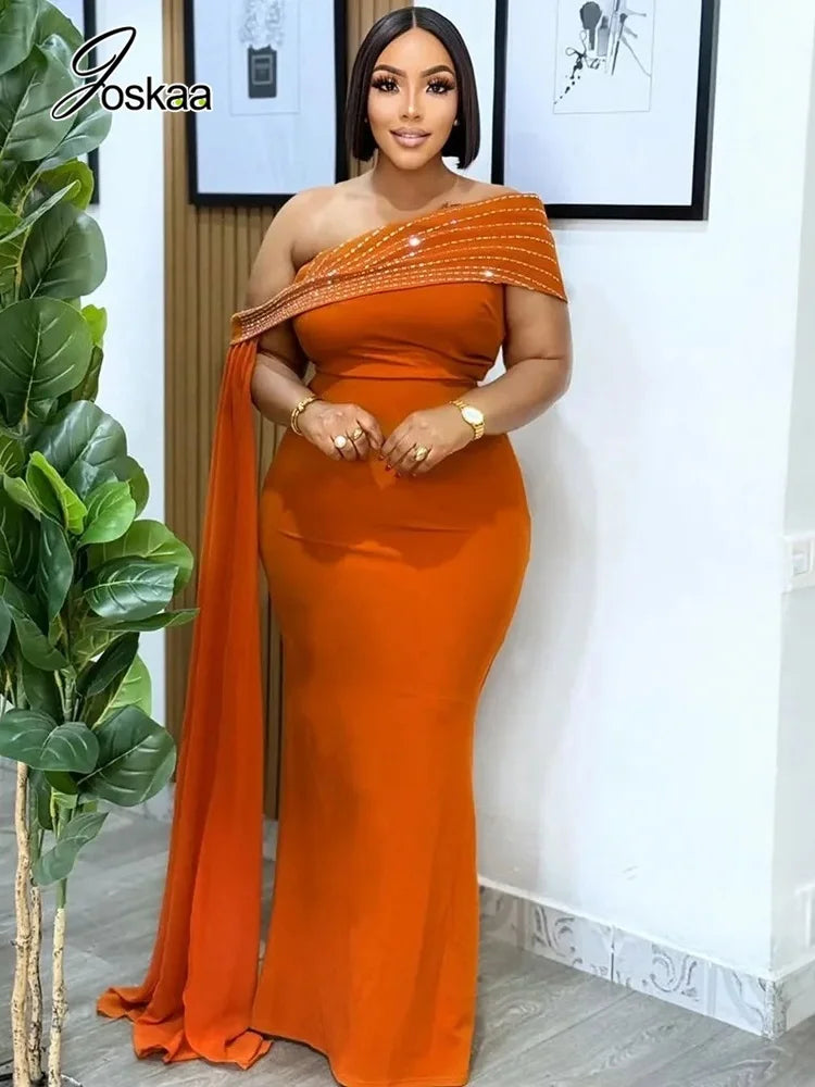 Women's Rhinestone Sleeveless Bodycon Maxi Dress 350852 – Front View
