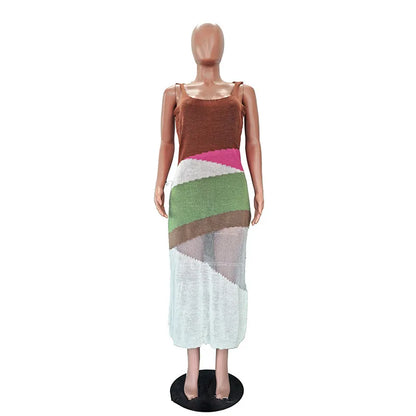 Women's Ribbed Knit Sleeveless Bodycon Maxi Dress - Additional View 7