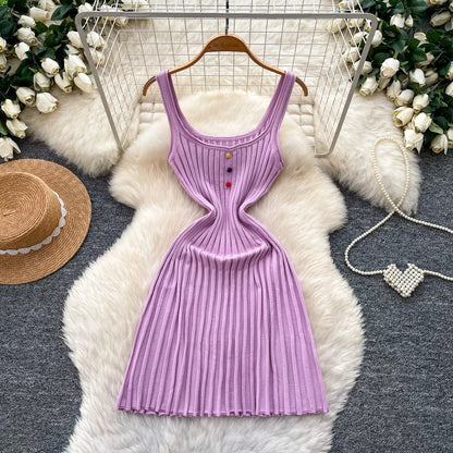Wholesale Women's Knit Bodycon Ribbed Mini Dress