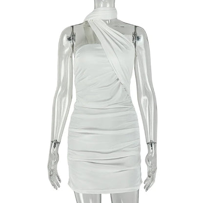 Women's Backless Halter Sleeveless Mini Dress