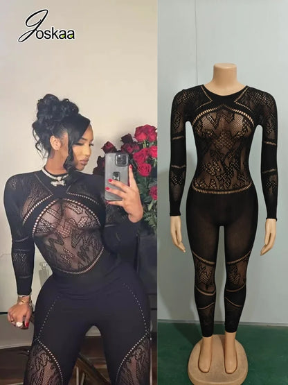Women's Cutout Long Sleeve Bodycon Romper – Women's Fashion Wholesale – Front View