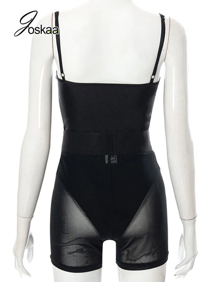 Wholesale Women's Mesh Sleeveless Two Piece Set 29 – Detail View
