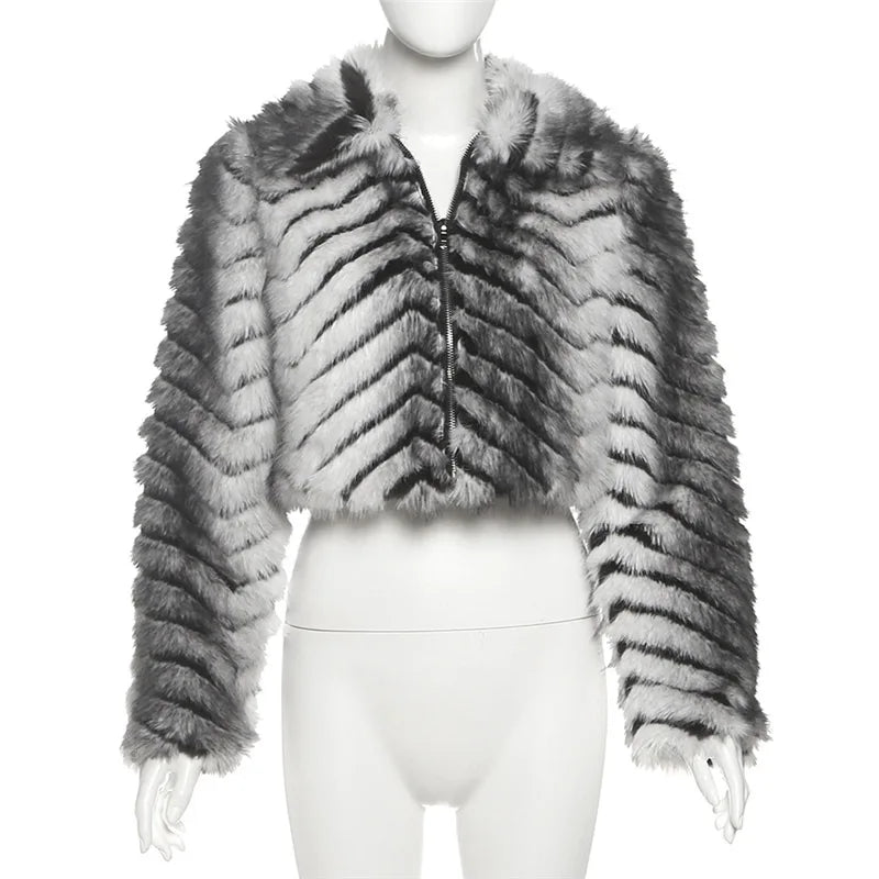 Wholesale Women's Long Sleeve Crop Zip Jacket