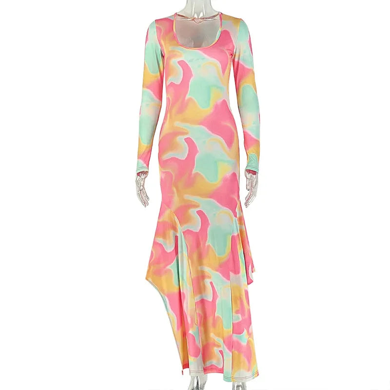 Women's Long Sleeve Bodycon Maxi Dress - Additional View 7