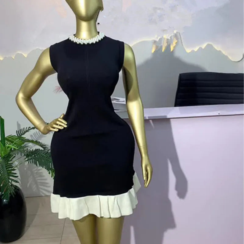 Joskaa Ribbed Knit Sleeveless Bodycon Dress - bodycon dress image 6