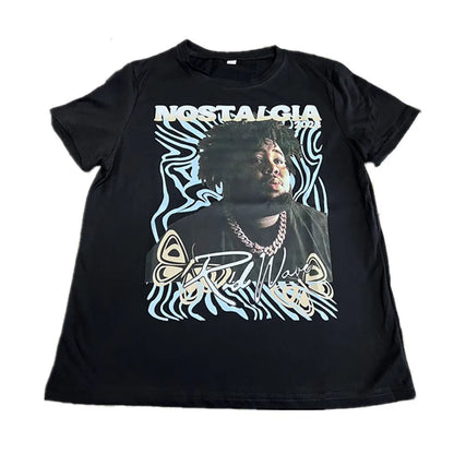 Women's Short Sleeve Portrait Shirts Top