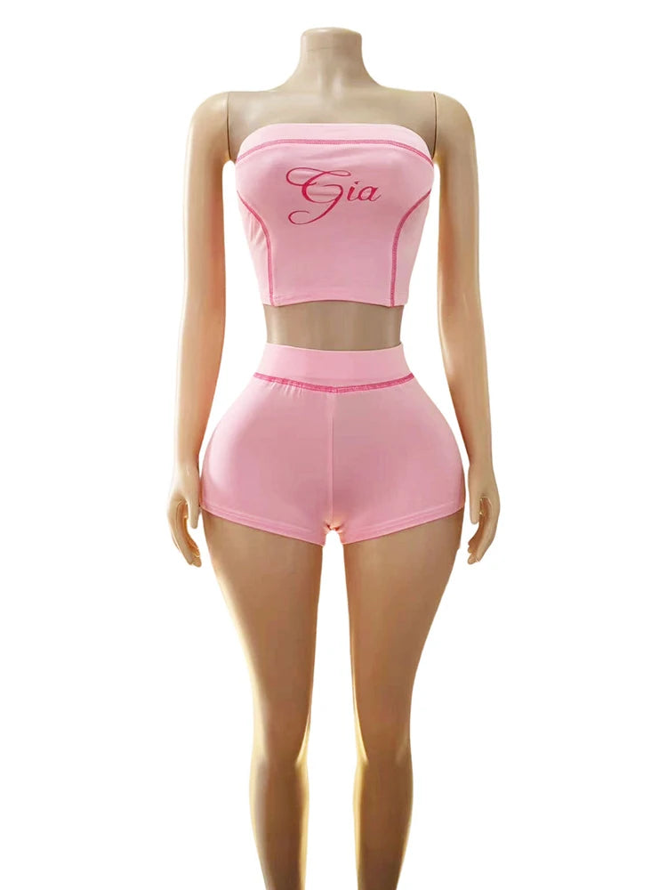 Joskaa Strapless Bodycon Two Piece Set - two piece set image 6