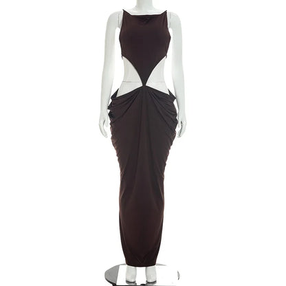 Women's Ruched Cutout Bodycon Maxi Dress - Additional View 11
