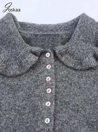 Wholesale Women's Knit Long Sleeve Ribbed Jacket As Picture – Front View