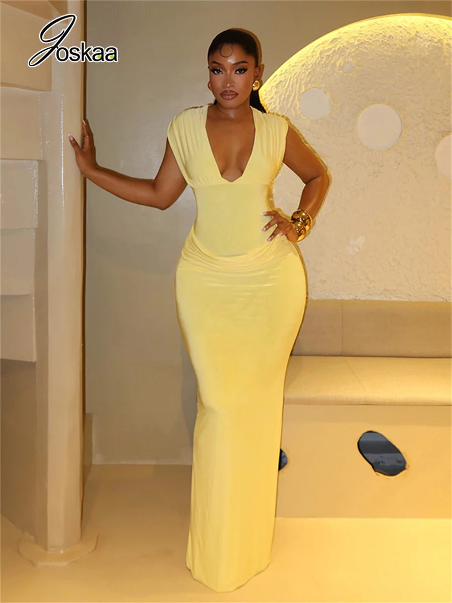 Wholesale Women's Ruched Sleeveless Bodycon Dress – Women's Fashion Wholesale – Front View