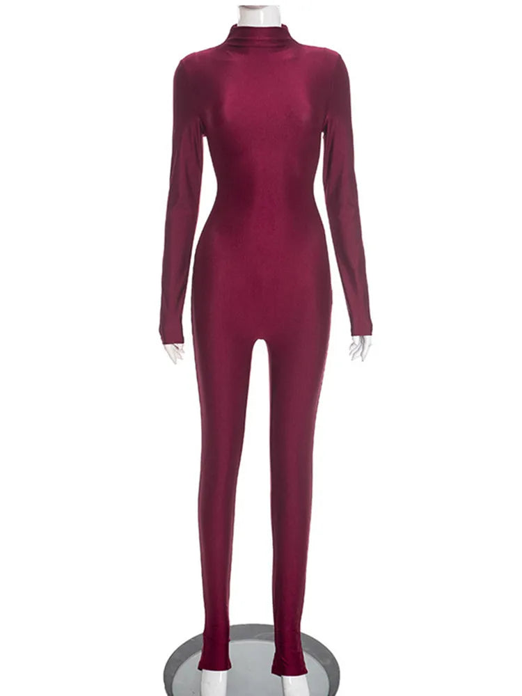 Joskaa Zip Up Long Sleeve Bodycon Romper - romper image 7