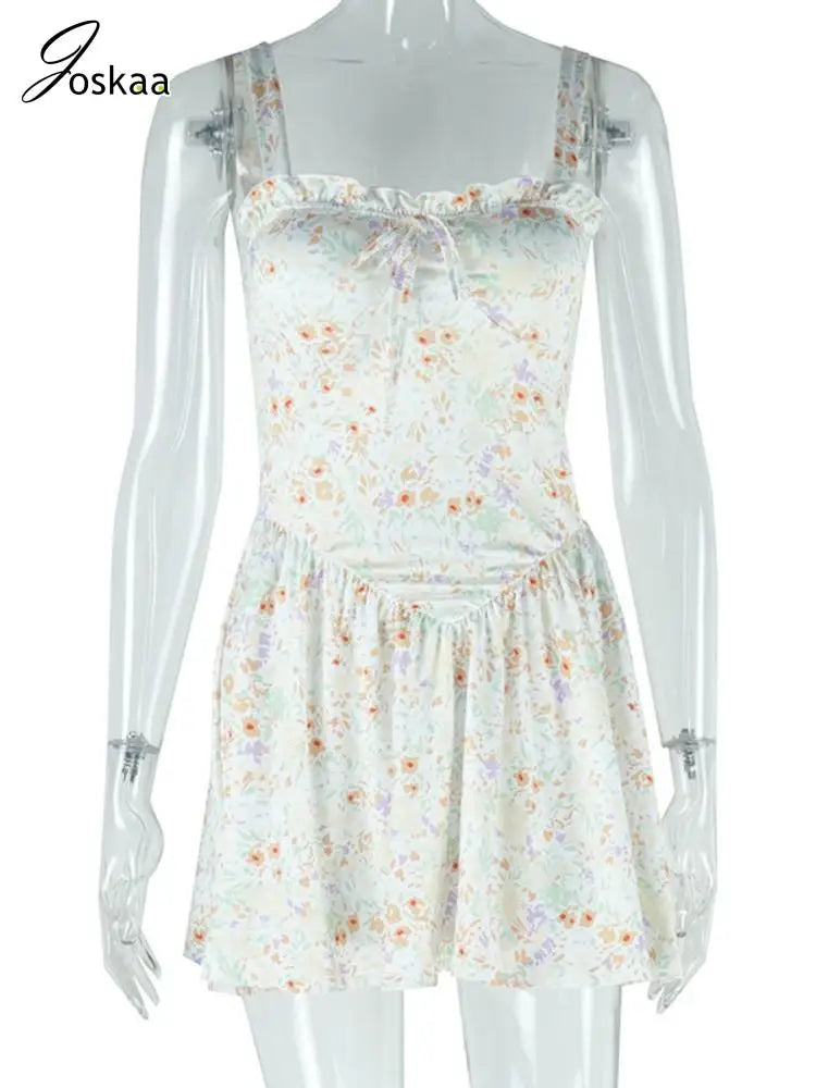 Wholesale Women's Floral Print Bodycon Mini Dress Flower Color – Back View