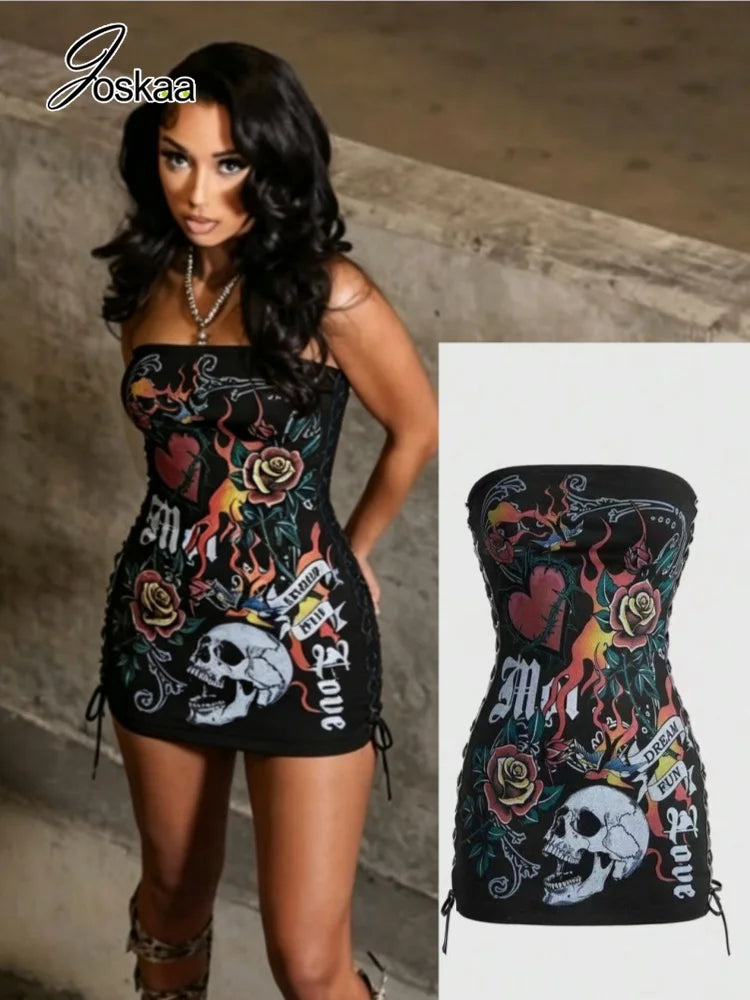 Women's Lace Strapless Bodycon Mini Dress – Women's Fashion Wholesale – Front View