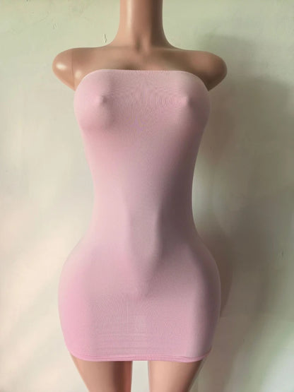 Women's Strapless Sleeveless Bodycon Mini Dress - Additional View 17