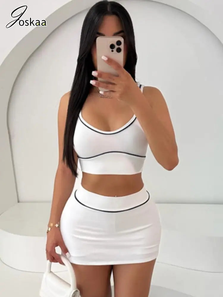 Wholesale Women's Knit Crop Ribbed Two Piece Set – Women's Fashion Wholesale – Front View