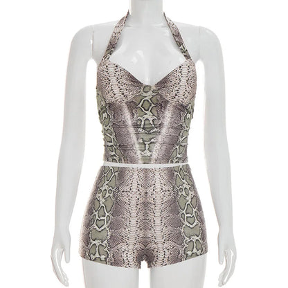 Joskaa Backless Halter Crop Two Piece Set - two piece set image 6