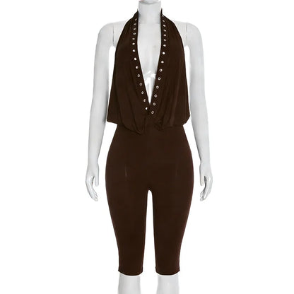 Joskaa Backless Halter Bodycon Romper - romper image 6