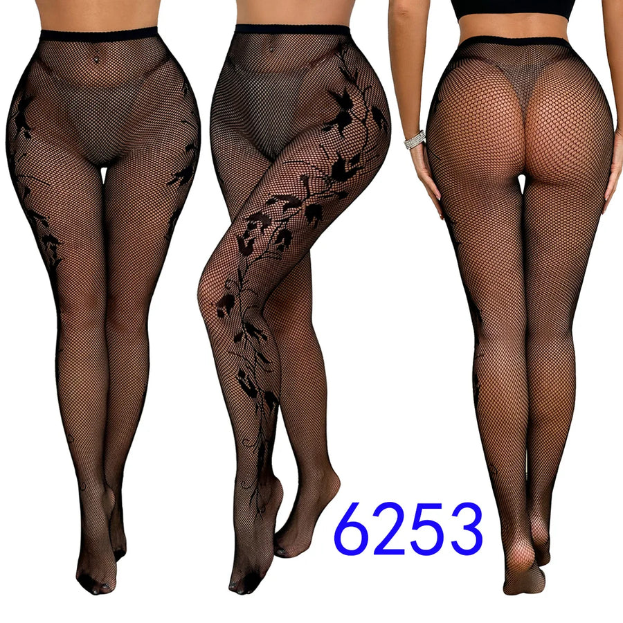 Wholesale Women's Jacquard Bodycon Fashion Tights