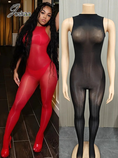 Women's Sequin Sleeveless Bodycon Romper – Women's Fashion Wholesale – Front View